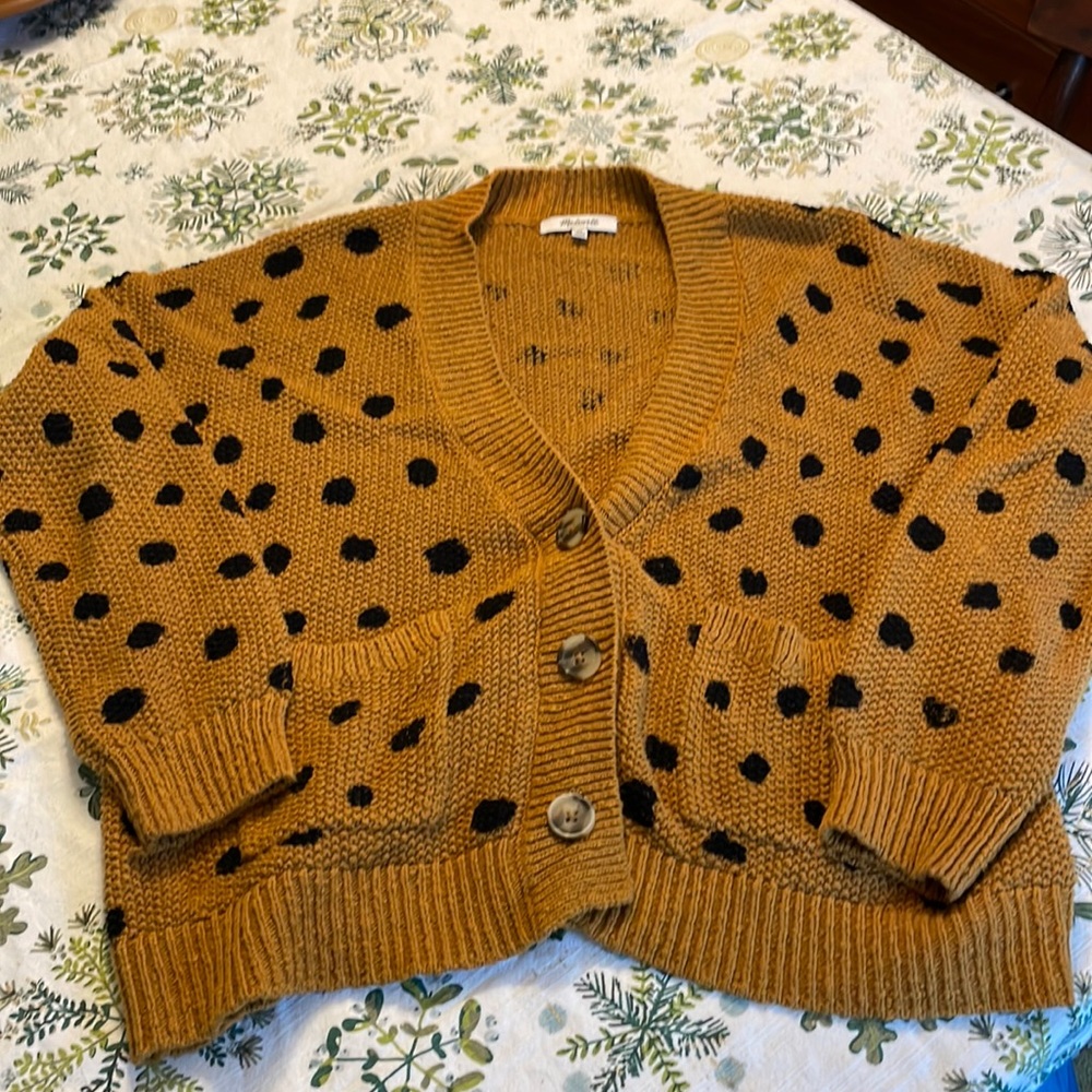 Madewell Polka For Cardigan DAMAGED